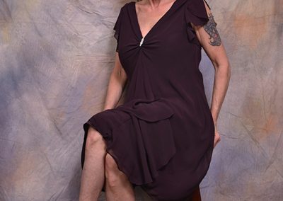 1125108 – Brown Short below the knee 100% Polyester